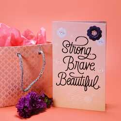greeting e-card Strong brave beautiful